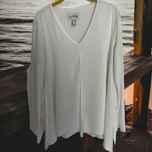 Joseph Ribkoff Split Front /Sides Sheer Size Overlay Gorgeous - Picture 2 of 12